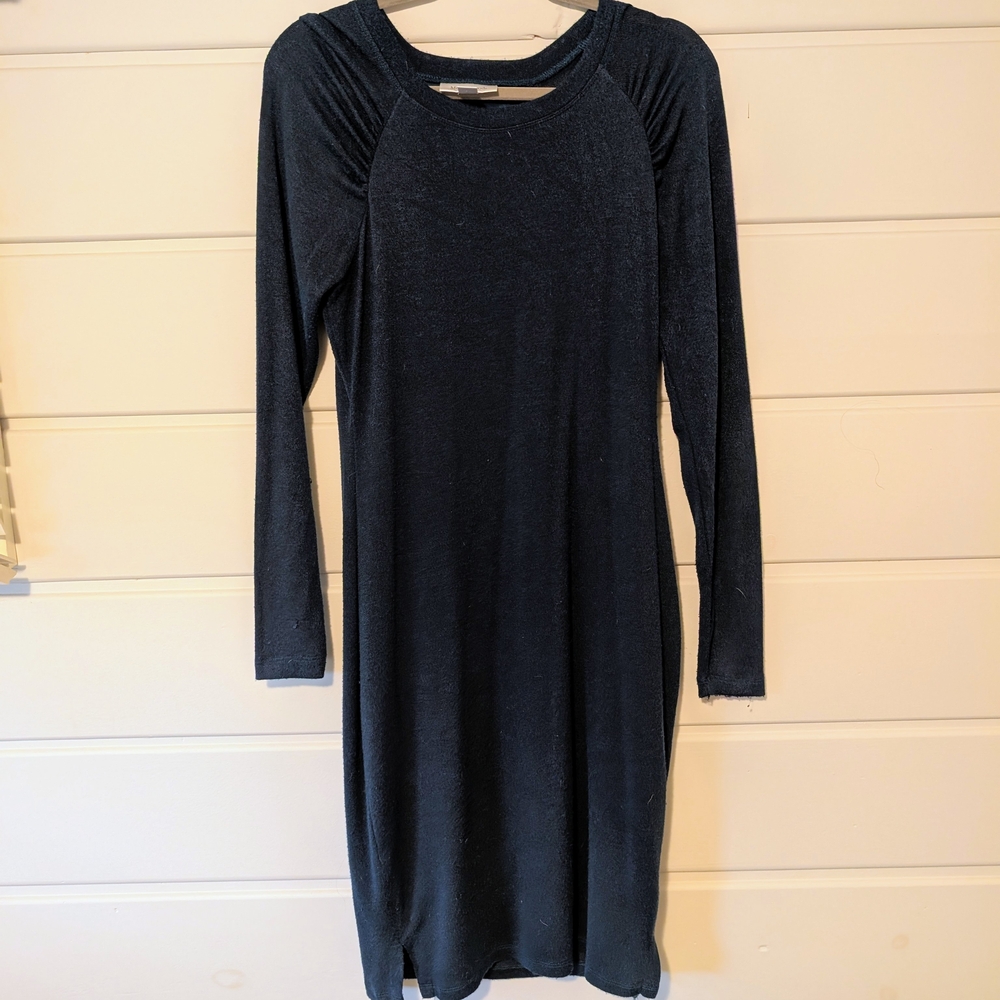 Motherhood Maternity Blue Long Sleeve Dress